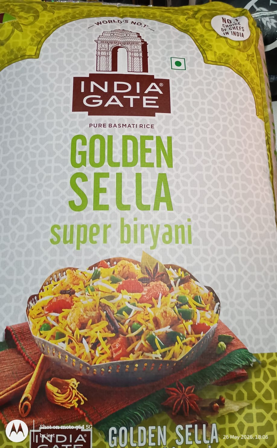 INDIA GATE 2ND SELLA@30KG